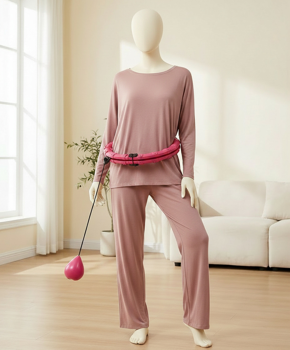 The Cadence Ring worn around the waist of an elegant faceless display mannequin, main hero shot